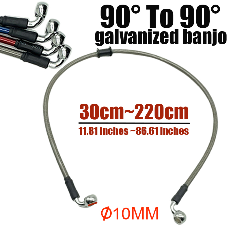 Motorcycle Brake Cable - 10mm 90 derajat kabel selang rem