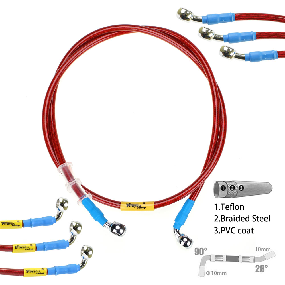 Motorcycle Brake Cable - Selang rem hidrolik, 400mm-2400mm kabel 10mm